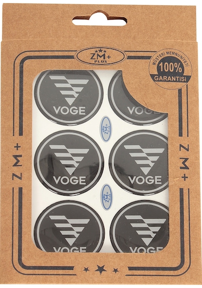 Voge Metalize Koruma Takozu Damla Etiket Sticker Çap Ø39.00mm