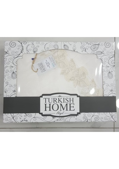 Turkısh Home Ekru Nervürlü Kadife Seccade