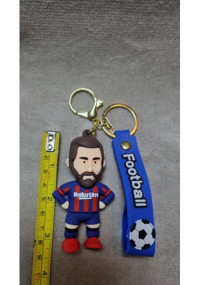 Messi Silikon Anahtarlık Büyük Boy Altın