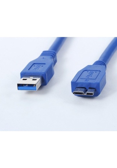 3.0 Usb Kablo-Mavi Renk-1 Metre-Erkek Usb To 3.0 3.0 Usb Kablo-Mavi Renk-1 Metre-Erkek Usb To 3.0