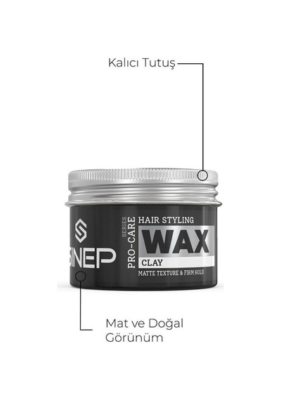 Sinep Pro-care Premium Seri Clay Kil Mat Wax 100 Ml