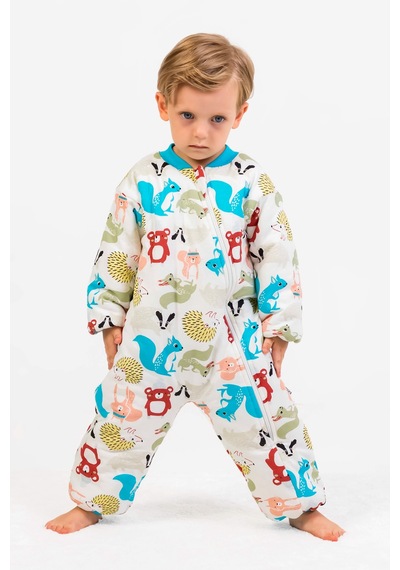 Babymod Elyaf Dolgulu 2,5 Tog Pamuklu Penye Astarlı Kız /erkek Çocuk Uyku Tulumu Mavi