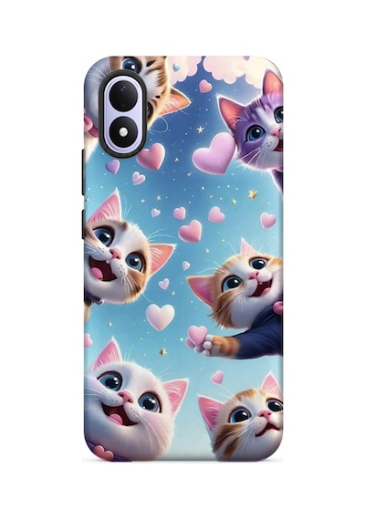 Kılıfland Xiaomi Redmi Note 17 5g Uyumlu Kılıf Boutique Baskılı Resimli Kalp Ve Kedi Pcode -035 Çok Renkli