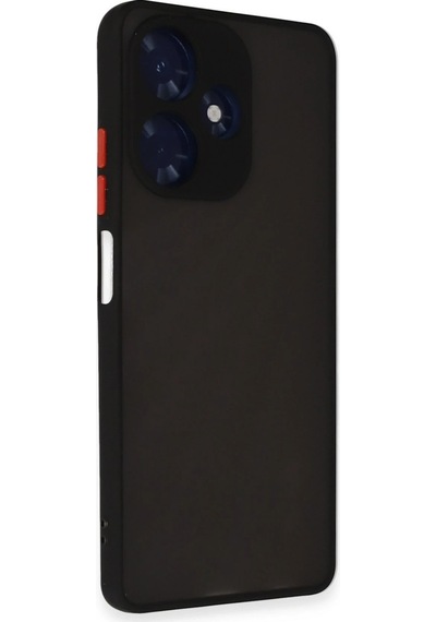 Newface - 911 - İnfinix Hot 30 4g Kılıf Montreal Silikon Kapak - Csmo-tex - - Siyah Sıyah