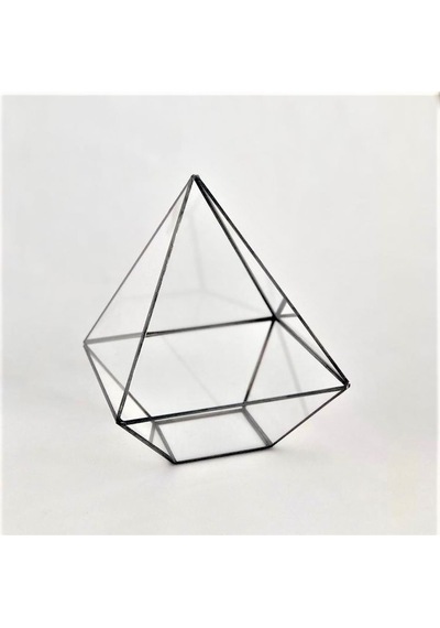 Dekoratif Cam Fanus - Geometrik Cam Fanus - Teraryum Cam Fanus (479516434)