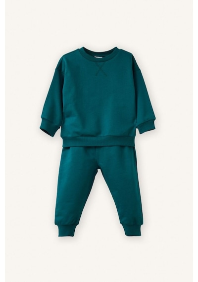 Defacto Sweatshirt Kumaşı 2li Takım Erkek Bebek E8430a526spgn265 Yeşil-gn265