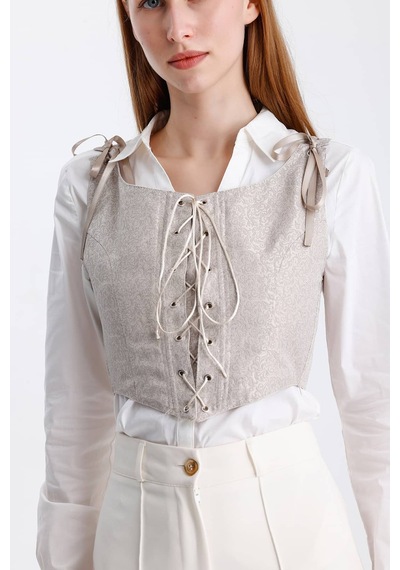 L'aura Corset Juliet Bayan Korse Büstiyer Bej