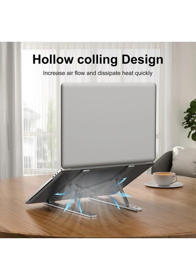 Lexroo St-805 10-15.6'' Alüminyum Katlanabilir Laptop Dizüstü Bilgisayar Macbook Uyumlu Standı