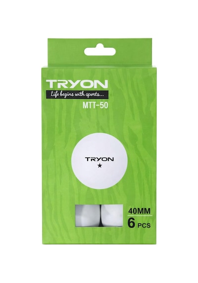 Tryon Mtt50 Masa Tenis Topu 6 Lı 1 Yıldız Beyaz