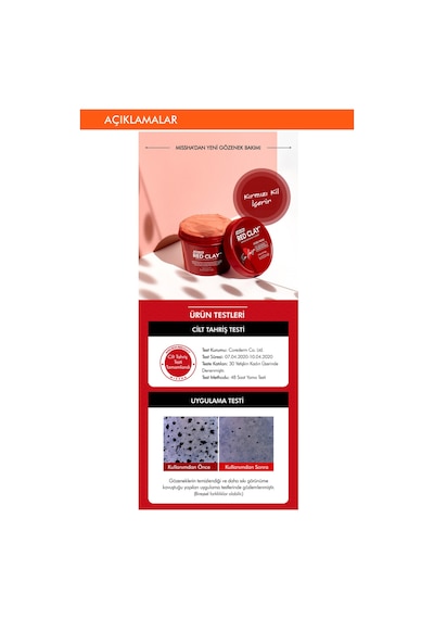 Missha Gözenekli Ciltler İçin Amazon Kili Maskesi 110 ML Amazon Red Clay Pore Mask