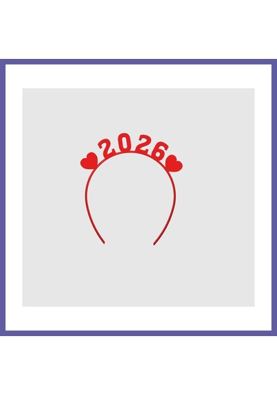 Bezos 2026 Yeni Yıl Saç Bandı Yılbaşı Parti Aksesuarı Taç Bandı 2027 Yapılabilir Nıda Diğer