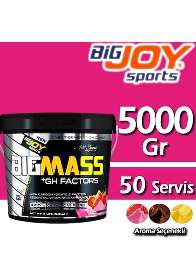 Bigjoy Big Mass +Gh Factor 5000 Gr Karbonhidrat Tozu Gainer (458474565) Bigjoy Big Mass +Gh Factor 5000 Gr Karbonhidrat Tozu Gainer (458474565)