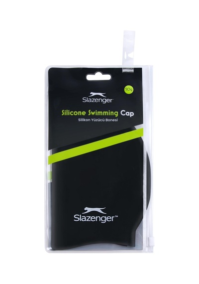 Slazenger Yüzücü Bonesi Silikon Sn00 Black Pvc Zipper Bag Siyah