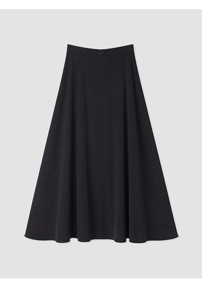 Lcw Modest Siyah Beli Fermuarlı Modal Karışımlı Kloş Etek