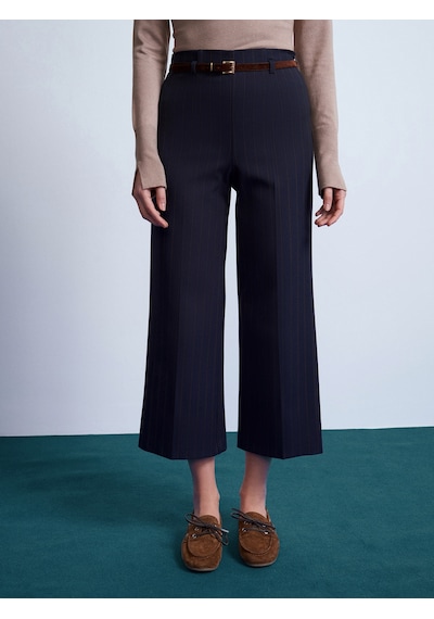 Dilvin 72254 Kemerli Culotte Pantolon-lacivert Lacivert