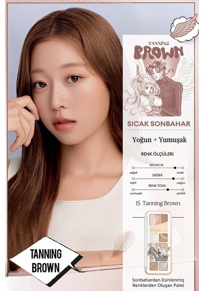 Hafif Dokulu Yoğun Renklere Sahip Göz Farı Paleti Pro Eye Palette Air 15 Tanning Brown Diğer