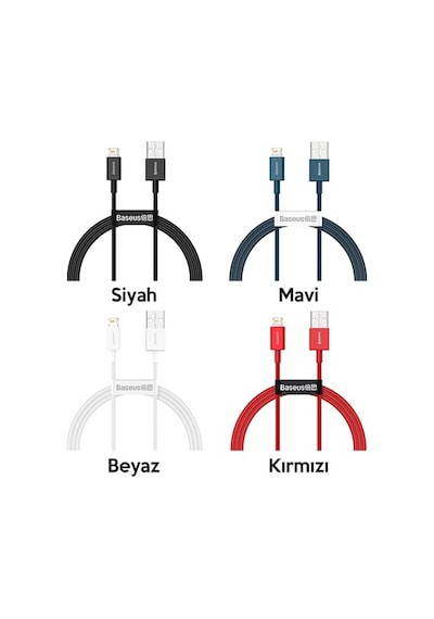 Baseus Superior Series Usb To Lightning Apple iPhone Uyumlu Hızlı Şarj Kablo