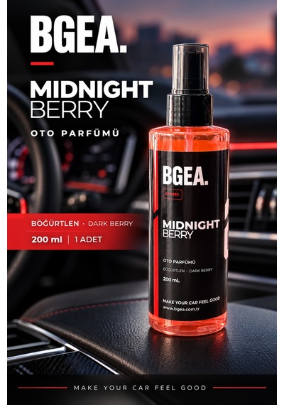 Bgea Midnight Berry Böğürtlen Kokulu Oto Parfümü Dark Berry Sprey 200 Ml