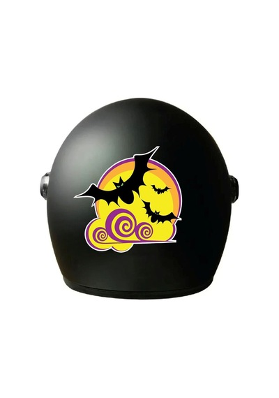 Yarasa Renkli Araç, Araba, Oto, Motorsiklet, Kask, Laptop, Cam Sticker 15x14,5 Cm