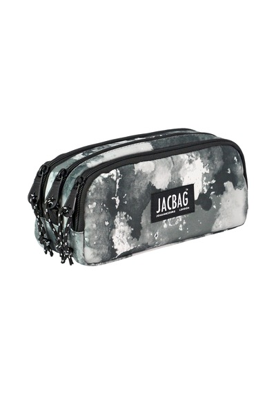 Jacbag Trıple Pouch-üç Bölmeli Kalem Kutusu Triple Pouch-gri Bulut renkli