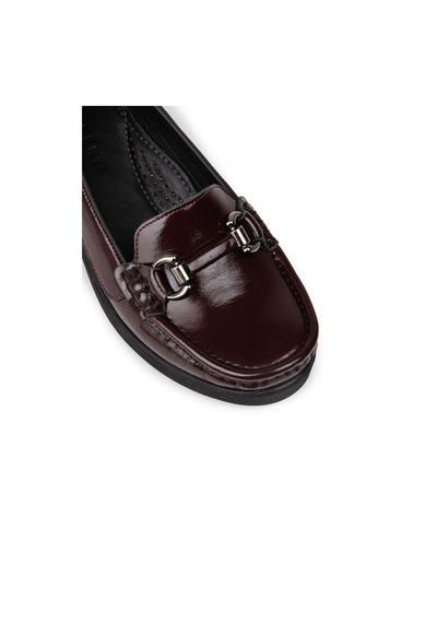 Deery Kadın Hakiki Deri Bordo Tokalı Günlük Ayakkabı - Dl750zbrdc01 Bordo