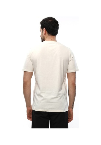 Raru Agnıtıo Erkek Pamuklu Ekru Günlük T-Shirt