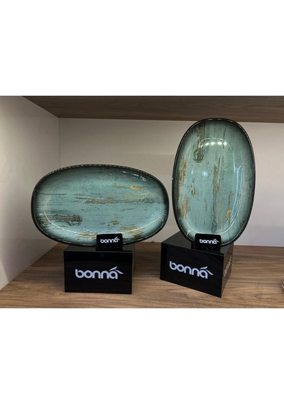 2'li Madera Mint Gourmet Oval Kayık Tabak 29 17 Cm 700 Cc