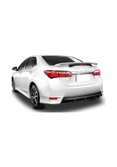 Toyota Corolla Uyumlu 2012-2016 Arka Tampon Flap+Difüzör Plastik