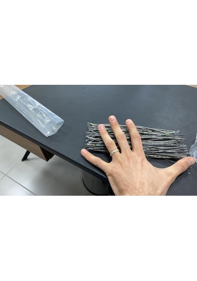 10 Adet-Filato Yeşil Sedef-20 Cm Boy-2 Mm En Ve Kalınlık