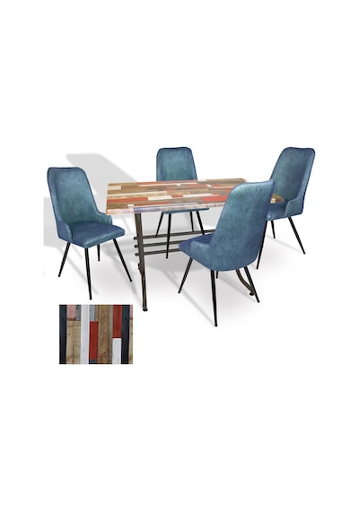 Japon - Çırağan Masa Takımı - 70x120 Werzalit, Wermodin Ve Allzalit Tabla - Redwood - Mavi Çok Renkli Japon - Çırağan Masa Takımı - 70x120 Werzalit, Wermodin Ve Allzalit Tabla - Redwood - Mavi Çok Renkli