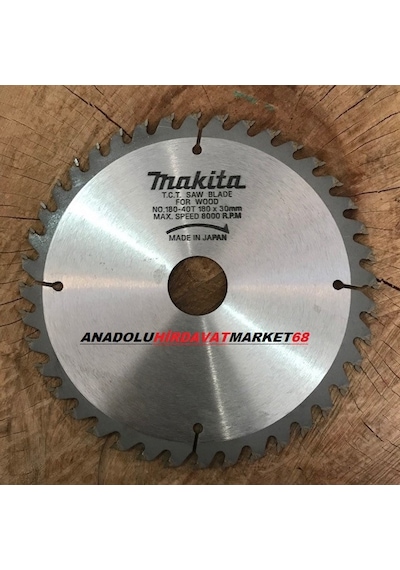 Makita 180mm Ahşap Kesici Testere Sunta Mdf Kesici 40t 30mm Eko