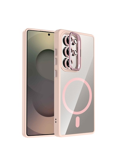 Zore Galaxy Uyumlu S25 Ultra Kılıf Standlı Ve Kamera Lens Hediyeli M-safe Şarj Özellikli Ogaa Etro Kapak - Pembe Zore Galaxy Uyumlu S25 Ultra Kılıf Standlı Ve Kamera Lens Hediyeli M-safe Şarj Özellikli Ogaa Etro Kapak - Pembe