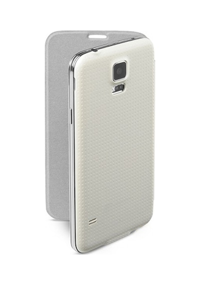 Cellular Line Galaxy S5 İle Uyumlu Flip Book Kılıf Beyaz Backbookgals5w