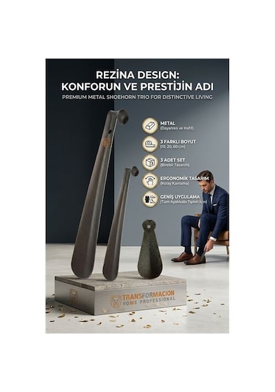 Zenvac 3 Boy Metal Çekecek Seti Rezina Design 719376 Zenvac29