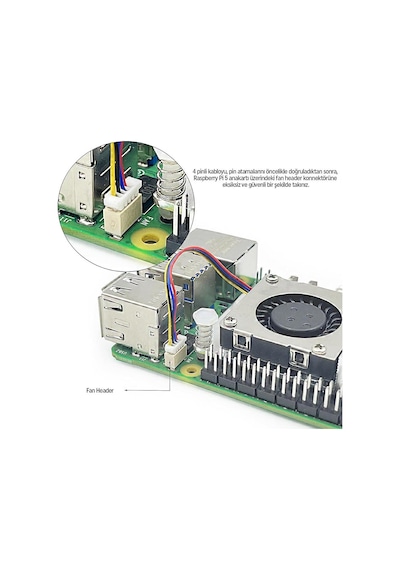 Raspberry Pi 5 İçin Aktif Soğutucu