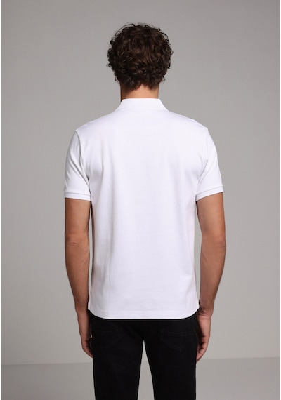 Colin's Colins Regular Fit Polo Yaka Düz Erkek Beyaz Kısa Kol Tişört Cl1080054 Q1.v2 Wht