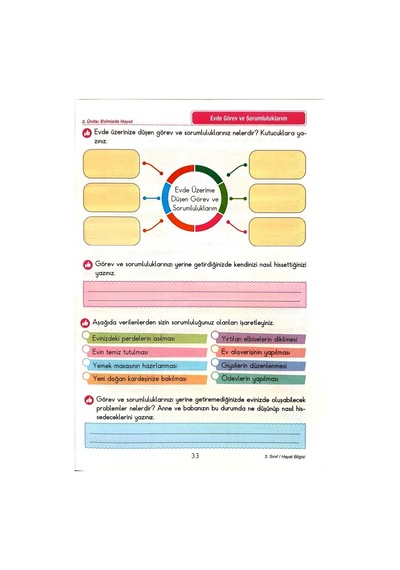 3.sınıf Hayat Bilgisi - Etkinlikli Çalışma Ve Soru Bankası Kitabı