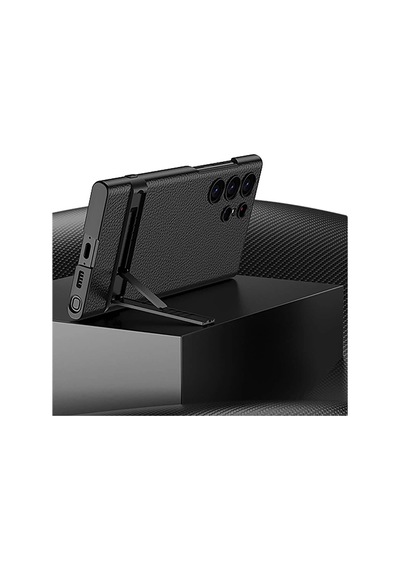Galaxy Uyumlu S24 Ultra Kılıf Zore Kamera Korumalı Leather Dikey Standlı Ays Kapak 1