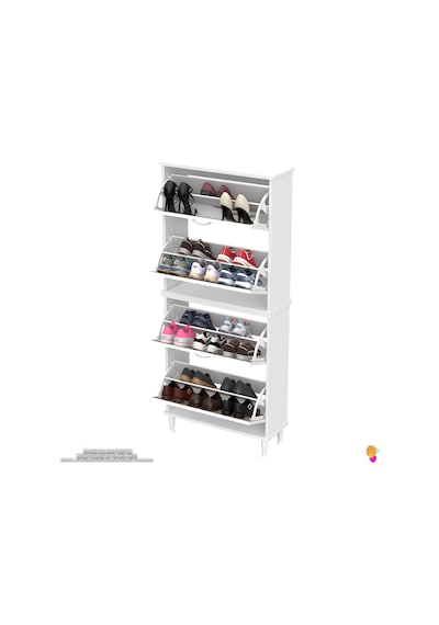Modilayn Umay' 2 Li Kapı Önü 72 X 168 X25, 5 Cm Lik 4 Düşer Kapak 8 Göz Bölmeli Ayakkabılık Beyaz Cordoba Modilayn Umay' 2 Li Kapı Önü 72 X 168 X25, 5 Cm Lik 4 Düşer Kapak 8 Göz Bölmeli Ayakkabılık Beyaz Cordoba