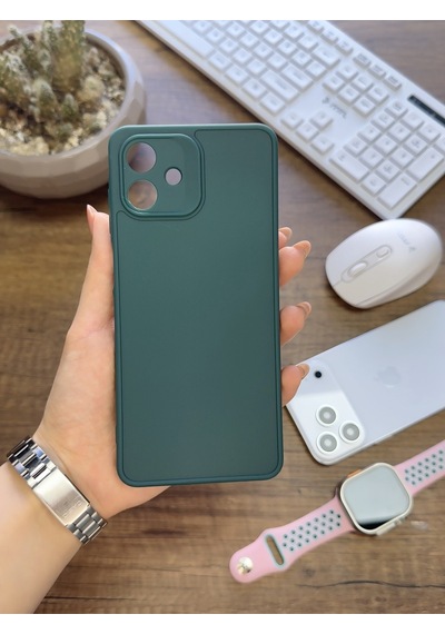 Samsung Galaxy A07 Uyumlu Kamera Korumalı Darbeye Dayanıklı Renk Atmayan Keep Silikon Kılıf Haki