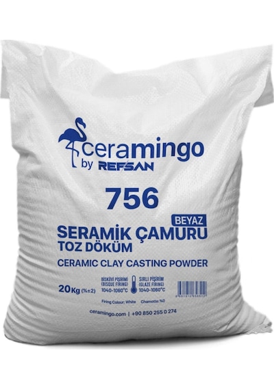 Seramik Çamuru Döküm Toz (1050°C) 20 kg