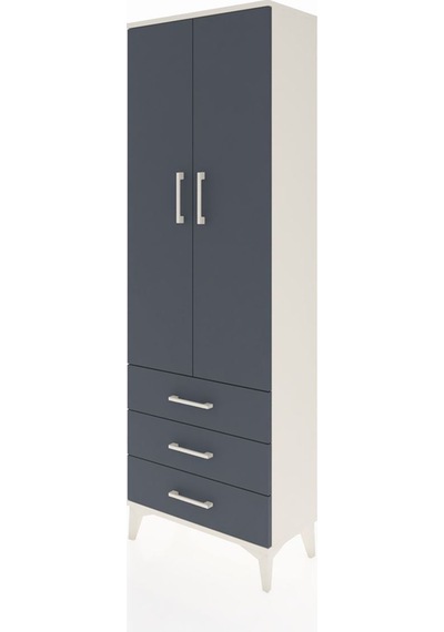 Arges Dolap 4 Raflı 3 Çekmeceli 2 Kapaklı 60x30x182 Aytaşı-an... Aytaşı