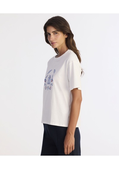 Yargıcı Regular Bisiklet Yaka Kısa Kol T-shirt 25kkts9013x 002 Beyaz