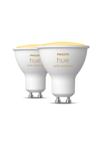 Philips HueWA 4.3W GU10 Akıllı Spot Ampul 2'li Ekopaket - Beyaz Ambiyans