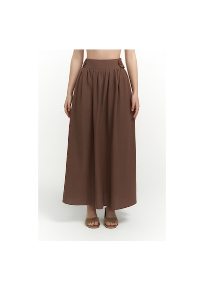 Mai Collection Mai Studios Co. Ambra Kahve Gömlek Etek Takım Kahve