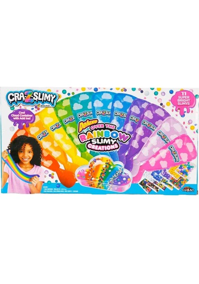 Deluxe Gökkuşağı Slime Yapım Seti - 11 Hazır Slime Ve Dev Süsleme Aksesuar Paketi Çok  Renkli