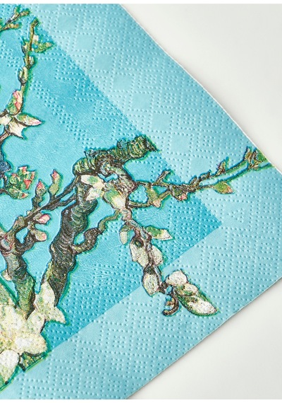 Bella Maison Van Gogh Almond Blossom 20'li Kağıt Peçete Turkuaz 33x33 Cm