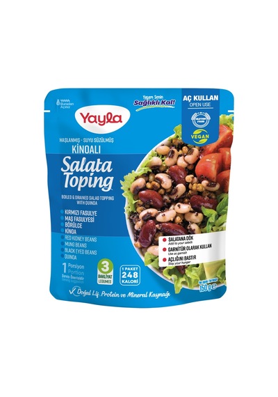Yayla Haşlanmış Suyu Süzülmüş Kinoalı Salata Toping 150 G