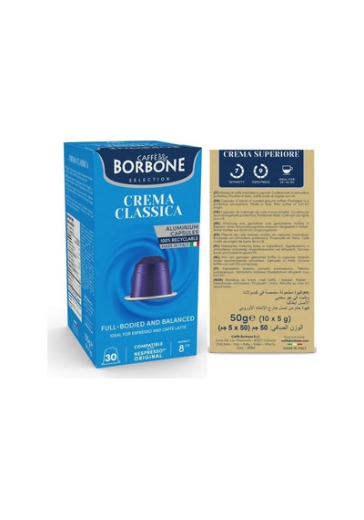 Caffe Borbone Crema Superiore & Crema Classica Nespresso Uyumlu 20'li Kapsül Kahve 2x10