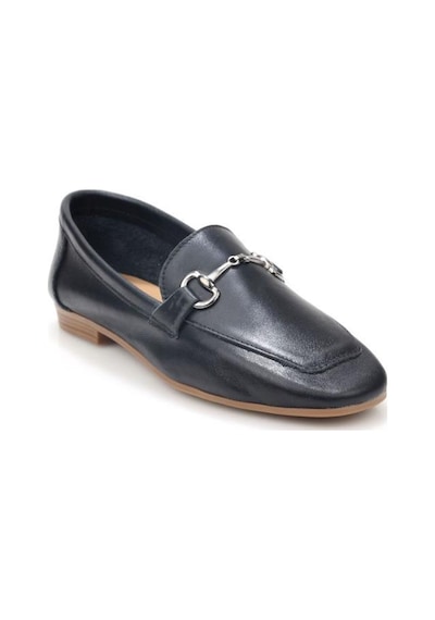 Pierre Cardin Pisagor Ps-04 Kadın Hakiki Deri Babet Ayakkabı Sıyah